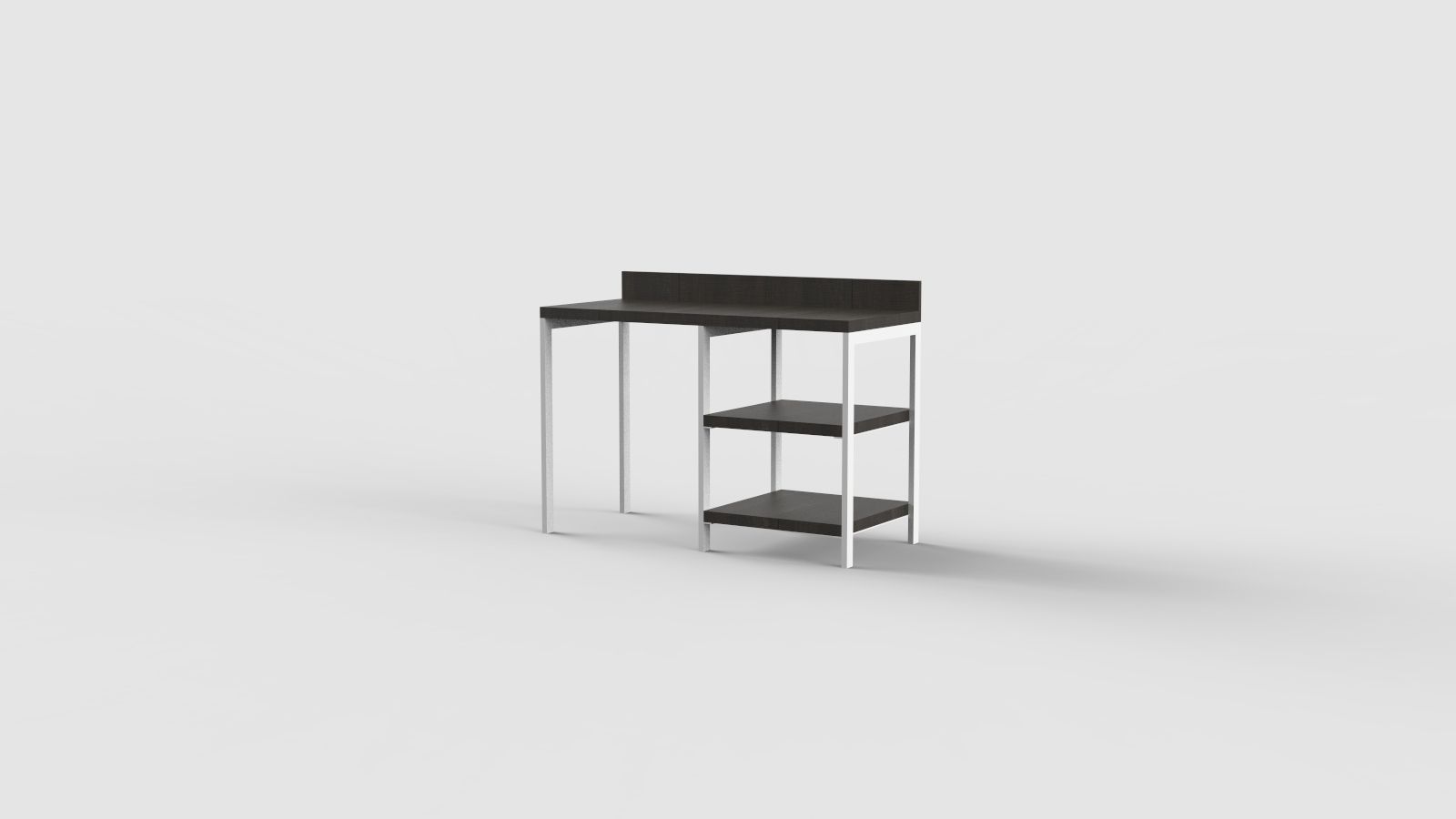 Прямоугольный стол с полками для контракта Mobilspazio ARCH-00076414 - Вид №48