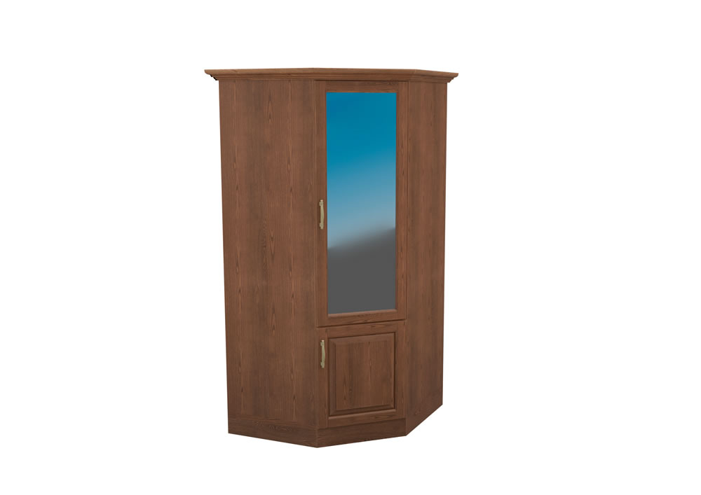 Шкаф угловой распашной белый "Эдем" DREAMLINE ЭДЕМ 174082 Белый  - Вид №1