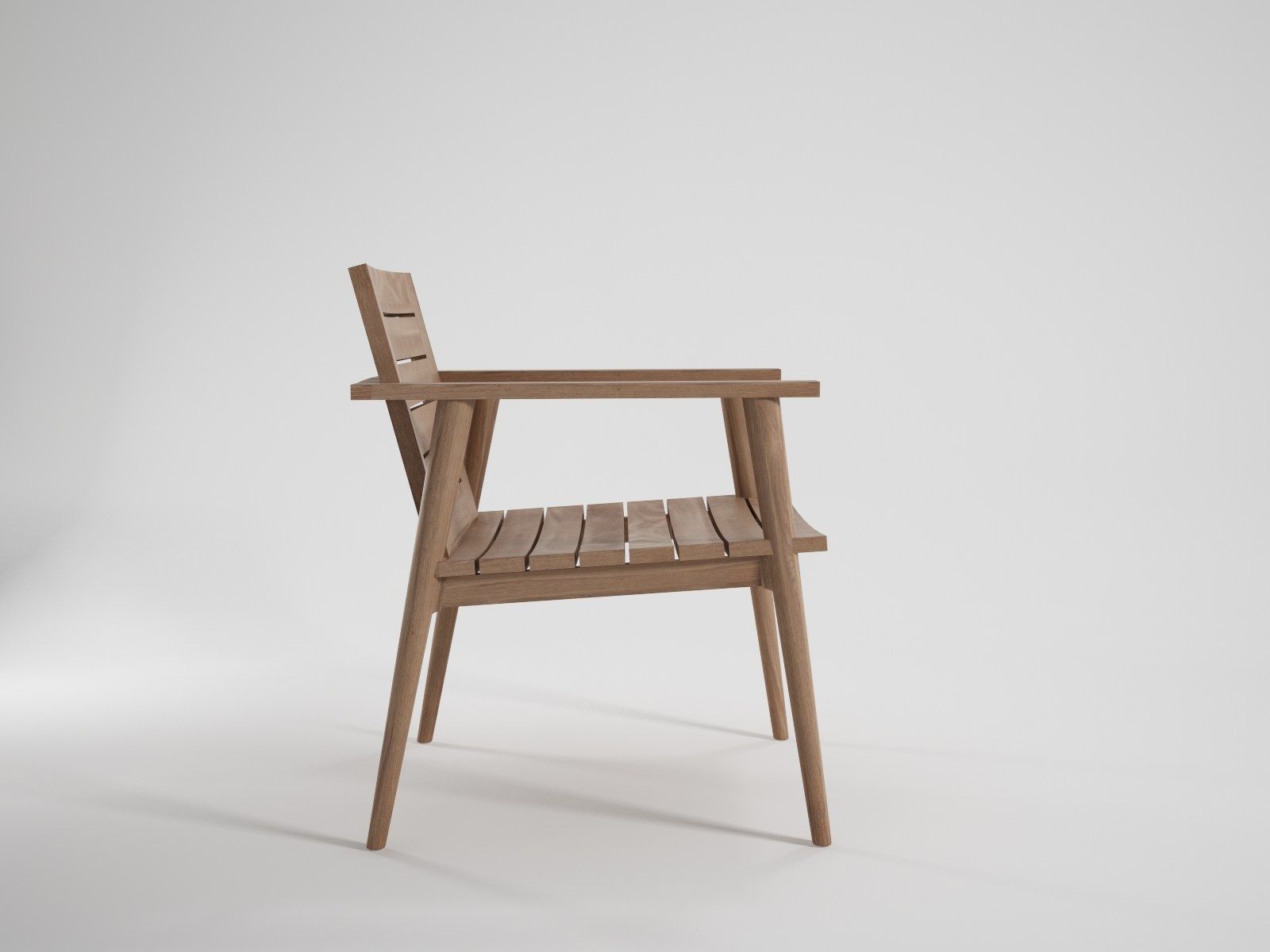 Садовое кресло из тикового дерева с подлокотниками KARPENTER Vintage Outdoor ARCH-00105304 - Вид №4