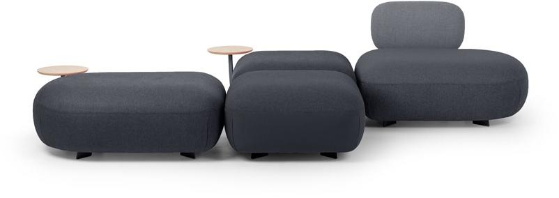 True Design Круглый мягкий пуф с полкой для журналов Code Cd80ro +cd60ro - Вид №11