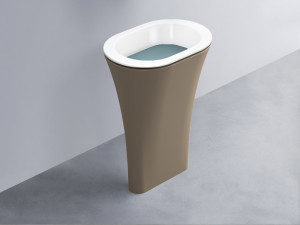 AMLA65-BL+AMPILO-PL+AMCOLO-AN Раковина Amedeo Ovale отдельностоящая cielo Enjoy + Amedeo