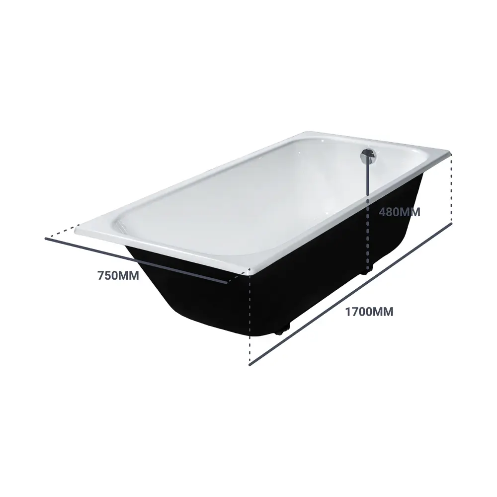 Santreyd Престиж — чугунная ванна 170×75 см для элегантной ванной комнаты 82619567 ЛМ STLM-0031901 - Вид №6