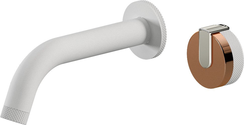 E-11535-R1RG-L1PC-WT Настенный прогрессивный смеситель скрытого монтажа для раковины GRAFF MOD+