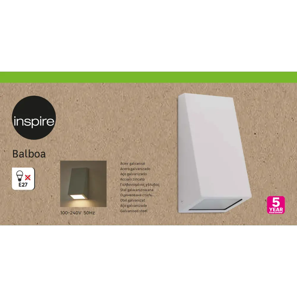 Светильник Inspire «Balboa» IP44 цвет серый, накладной 84693022 STLM-2041475  - Вид №2