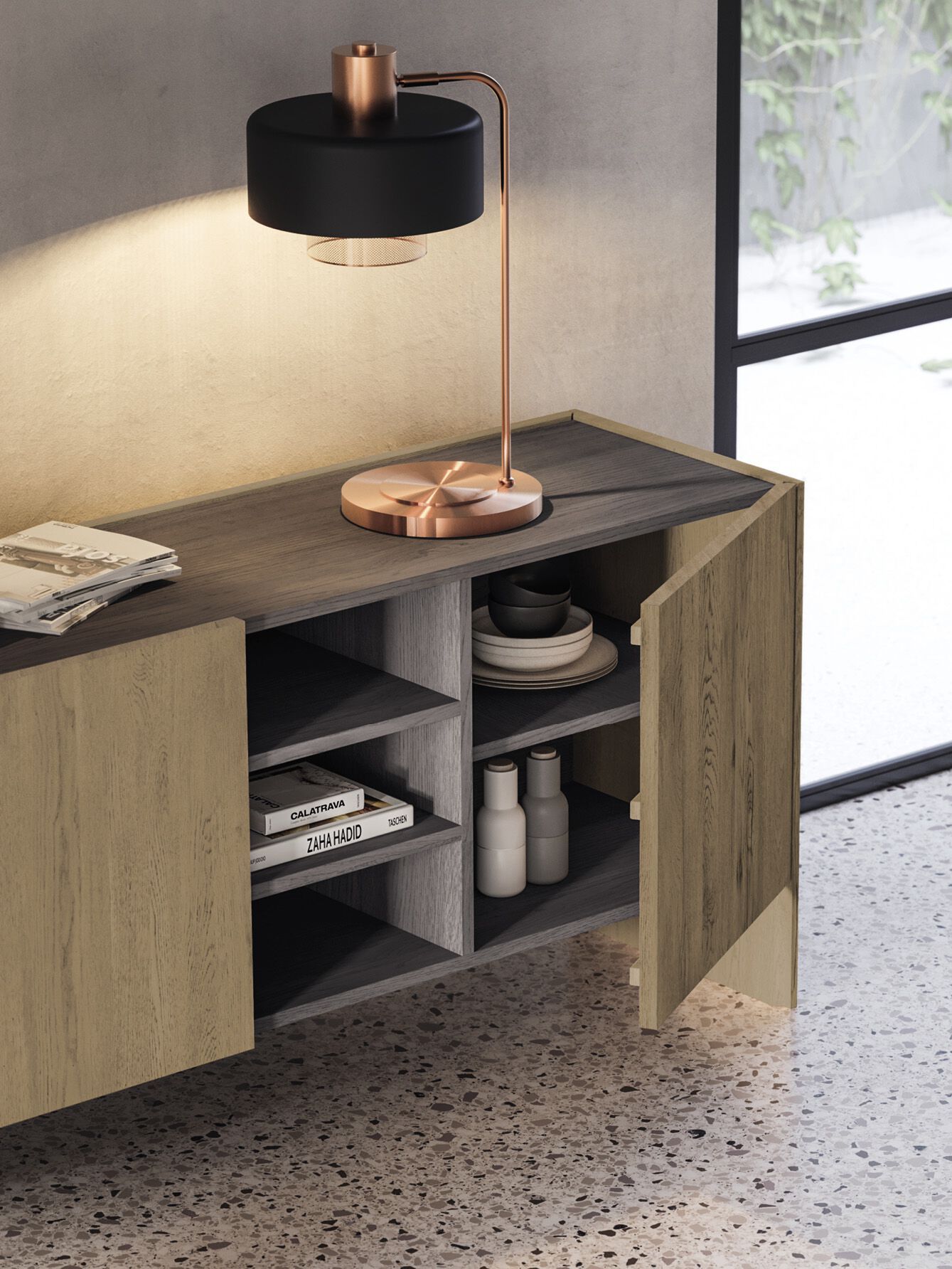 Шкаф из дуба с распашными дверями Devina Nais Arbor ARCH-00021920