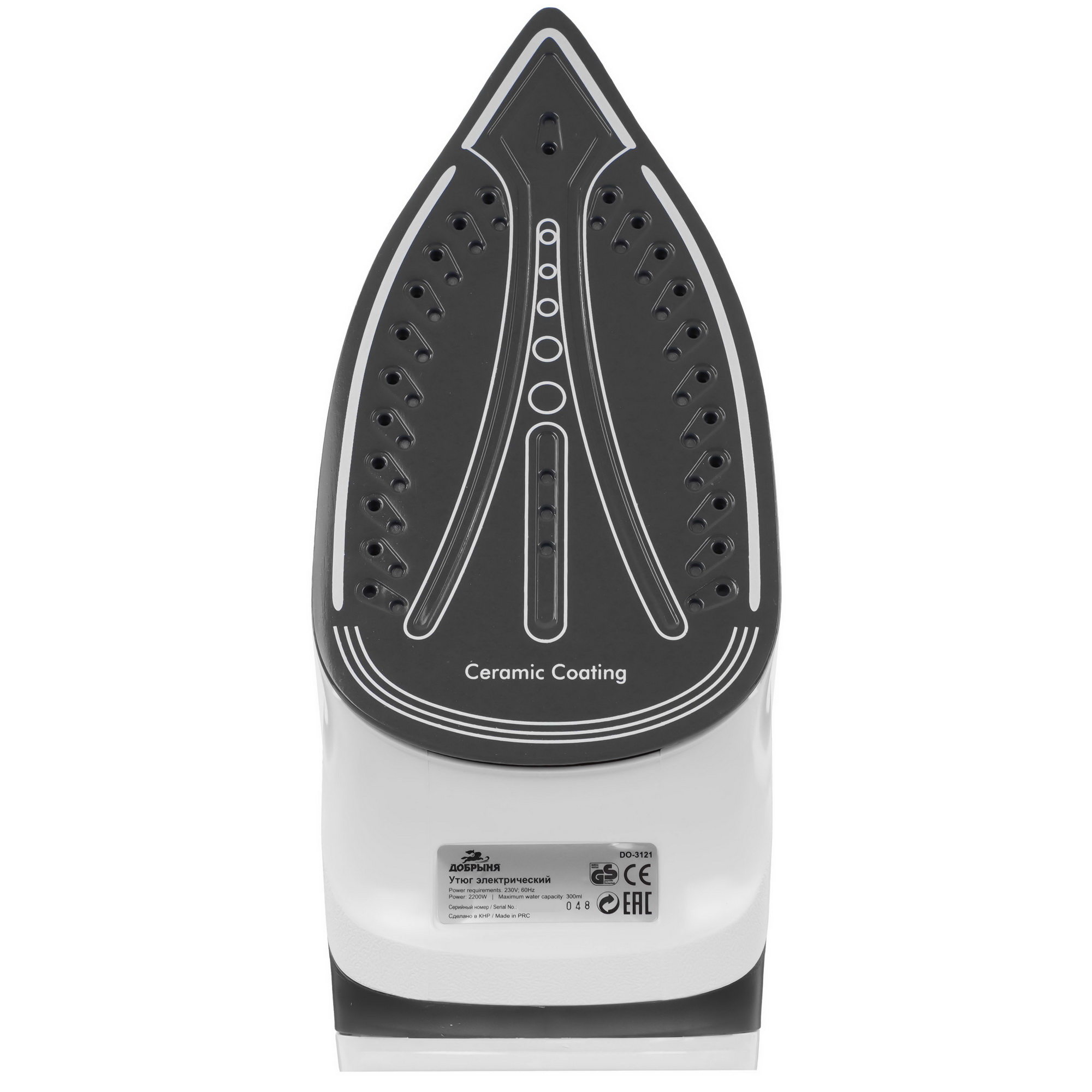9232423 Утюг Добрыня DO-3121 черный STDN-0131220 - Вид №3