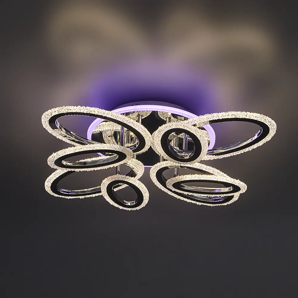 Люстра потолочная Jlight Lou 5644/190C LED цвет хром 84315610 STLM-2160074  - Вид №1