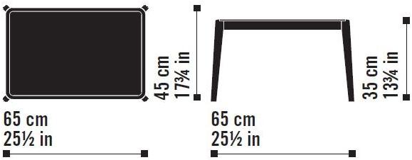 Very Wood Прямоугольный журнальный столик из hpl Bellevue sun-id-1464650 - Вид №1
