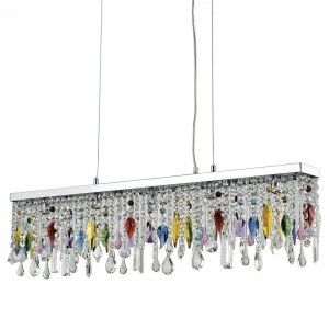 Подвесной светильник Ideal Lux Giada SB ColorА IDEAL LUX ДИЗАЙНЕРСКИЕ, GIADA COLOR 072647 Прозрачный;серебро