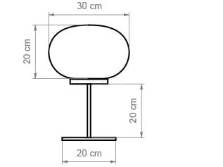 Светодиодная настольная лампа из опалового стекла luxcambra ARCH-00027242 - Вид №4