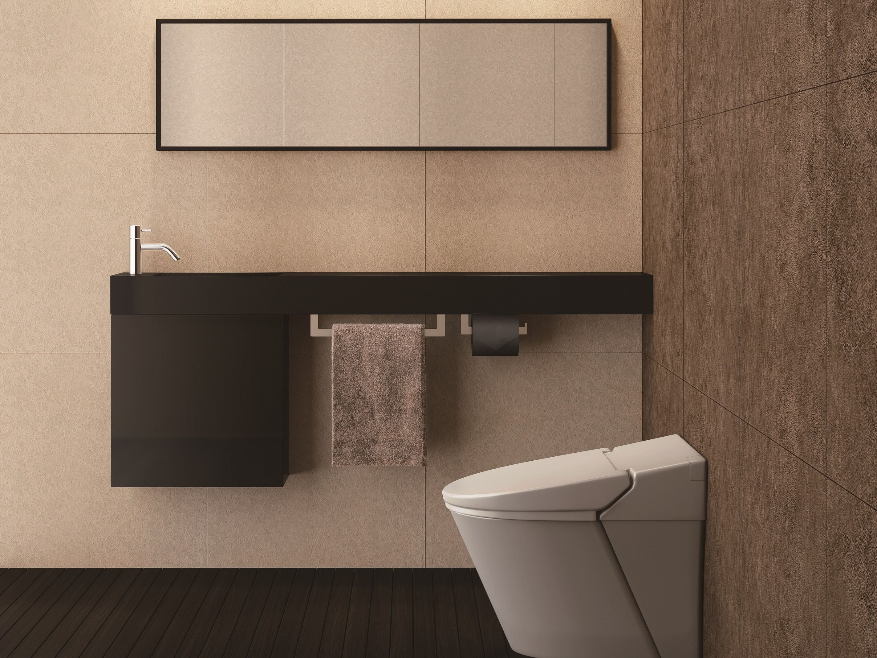 Мраморная ручная мойка с держателем для полотенец Miratap Lepto ARCH-00052273