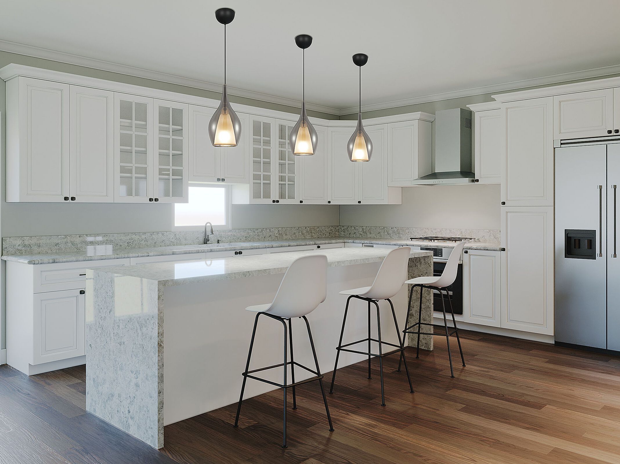 Стеклянный подвесной светильник Valaisin Grönlund COZY ARCH-00020174 - Вид №2