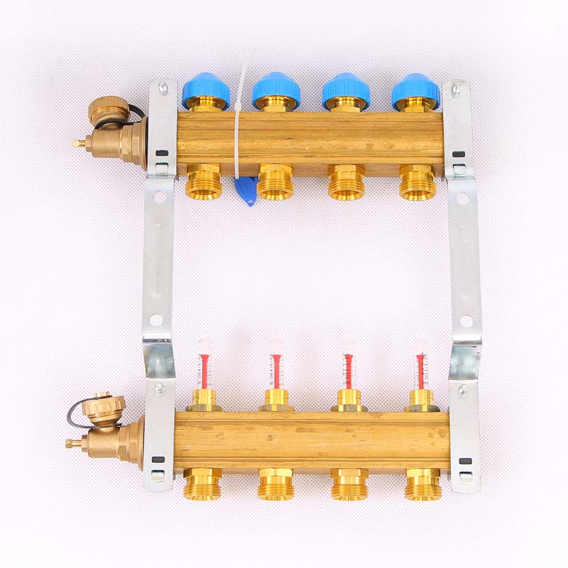 Коллекторная группа HKV/T с термостатическими вентилями и расходомерами WATTS Ind 1"x3/4"ЕК 4 выхода 10004198 - Вид №3