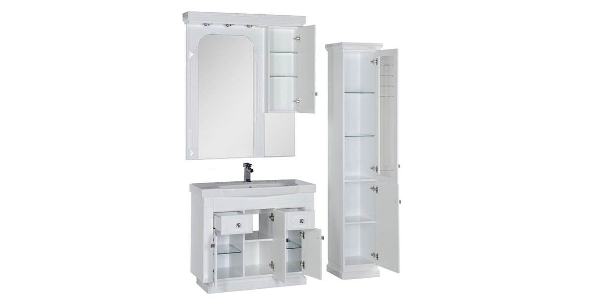 Комплект мебели Aquanet Фредерика 100 белый 00171455 - Вид №2