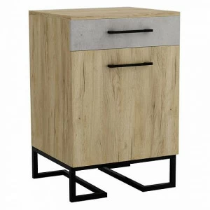 52445 Тумба для обуви с ящиком Loft Дуб натур. R-HOME