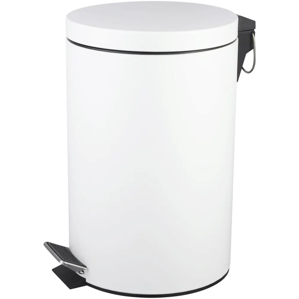 Бак для мусора в ванную комнату KONSENSA Терни 12 л сталь цвет белый STLM-2094650 - Вид №2