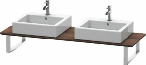 XL017C05353 Консоль для накладных раковин и встраиваемых умывальников, для угла справа X-Large #XL017C 480 мм Каштан темный, декор