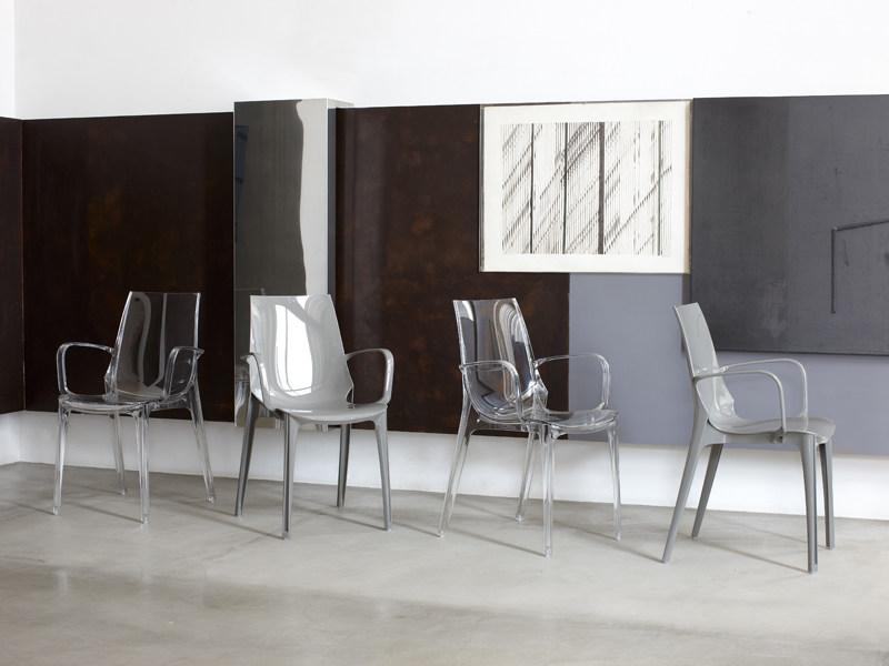 SCAB DESIGN Штабелируемый стул из поликарбоната с подлокотниками Vanity sun-id-1505527 - Вид №1