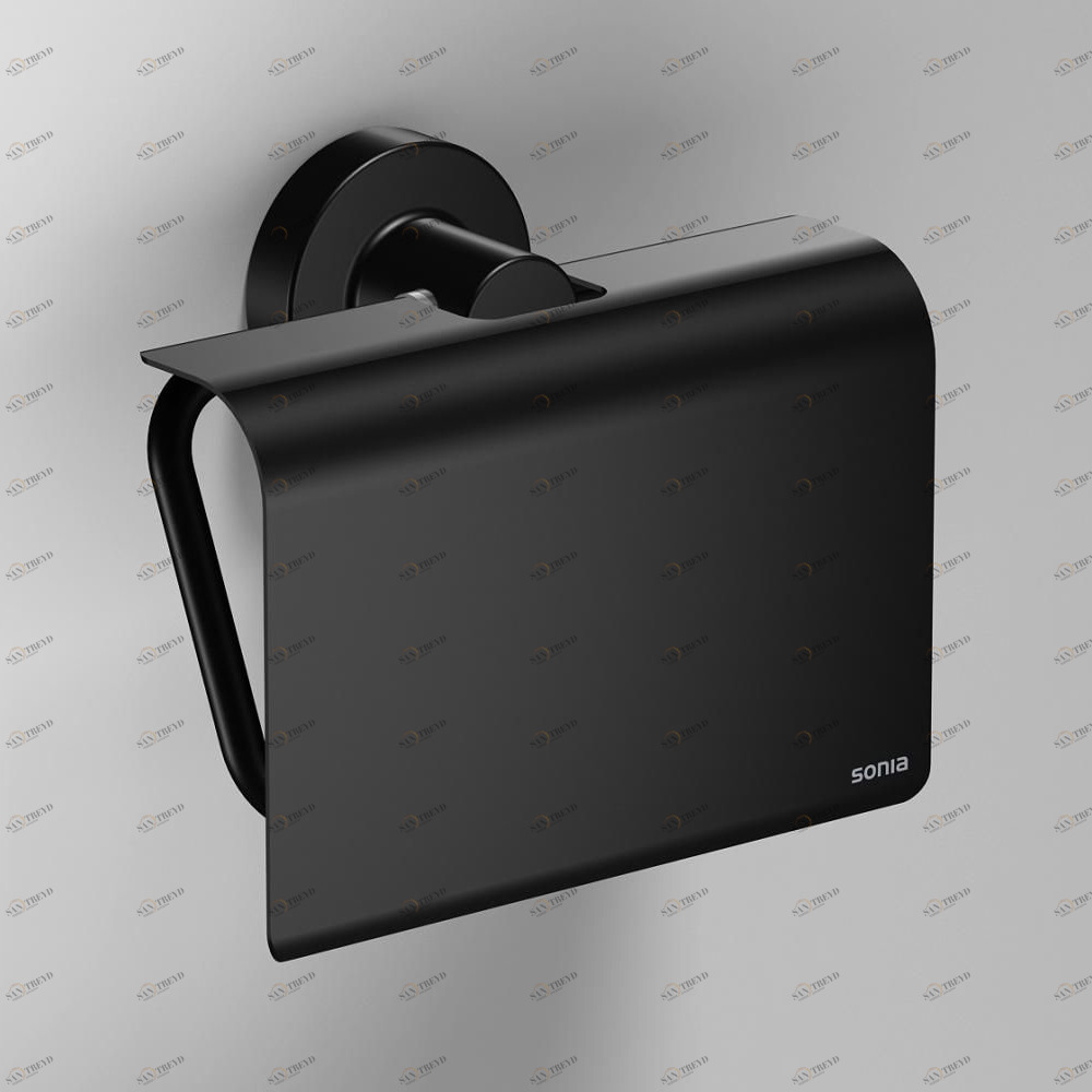 Sonia Держатель для туалетной бумаги настенный Tecno Project Черный 166282