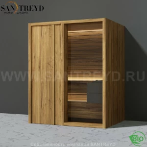 Effegibi YOKU.D45 BI.70200024 Био-сауна с левой дверью. Мощность: 4,5 кВт макс. Размеры: длина 174 см, ширина 132 см. Отделка: термообработанное дерево