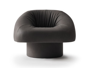 Кожаное вращающееся кресло