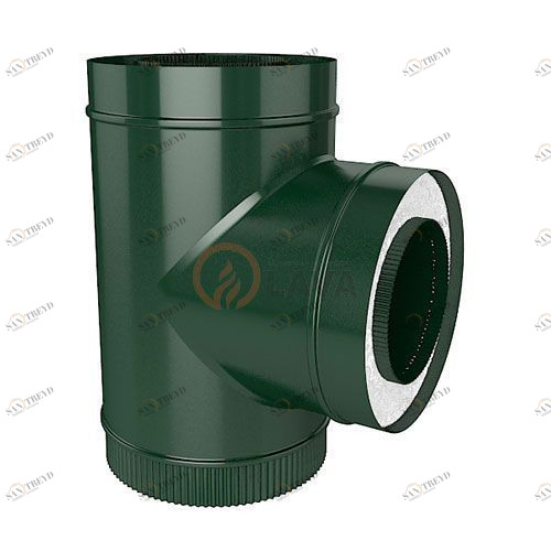 Сэндвич-тройник LAVA 200/300 мм. 90" зеленый (6005) 4449