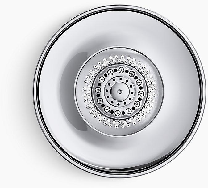 KOHLER Многофункциональная настенная душевая лейка Forté 1,75 галлона в минуту с форсункой MasterClean  K-10240-CP  - Вид №2