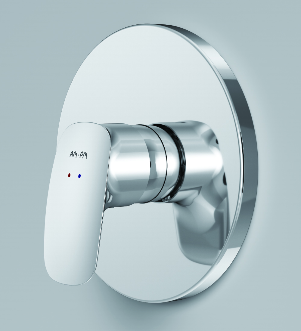 F71A75000 cмеситель д/душа монтируемый в стену хром шт. AM.PM Spirit 2.1  - Вид №1