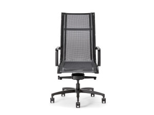Вращающееся офисное кресло с сетчатым подлокотником с 5 спицами