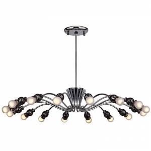 Люстра дизайнерская End черная хром 1597-12P SUPERNW ДИЗАЙНЕРСКИЕ 057165 Черный