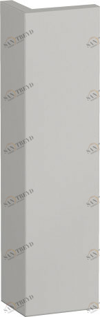 LC589902222 L-Cube Доборная планка для шкафчика L-Cube Белый глянцевый декор Duravit