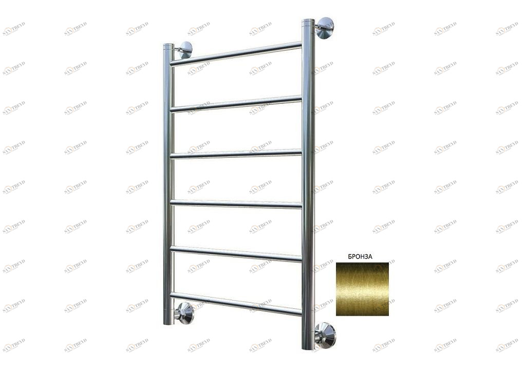 Полотенцесушитель водяной Aquanet Mauro 800x500 бронза 00234622