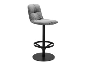 Поворотный барный стул со спинкой