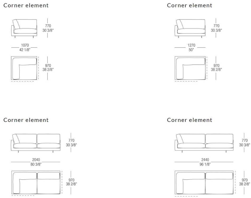 MisuraEmme Модульный угловой диван из ткани Misuraemme sun-id-1394480 - Вид №12
