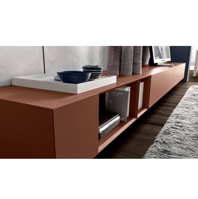 Деревянный подвесной низкий шкаф для телевизора MODULNOVA More ARCH-00056857 - Вид №3