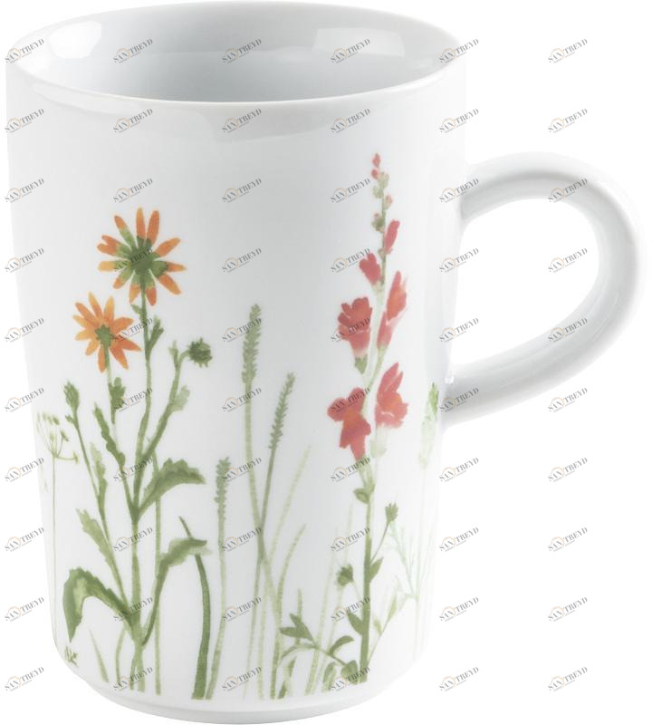 394727A50002C MG Дикий цветок маккиато-чашки 0,35 л пять чувств MagicGrip красный / желтый Kahla-porzellan 