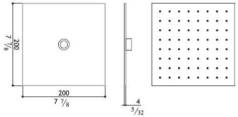 MGS Ультраплоская лейка дождевого душа из нержавеющей стали Soffioni doccia sun-id-1445663 - Вид №4