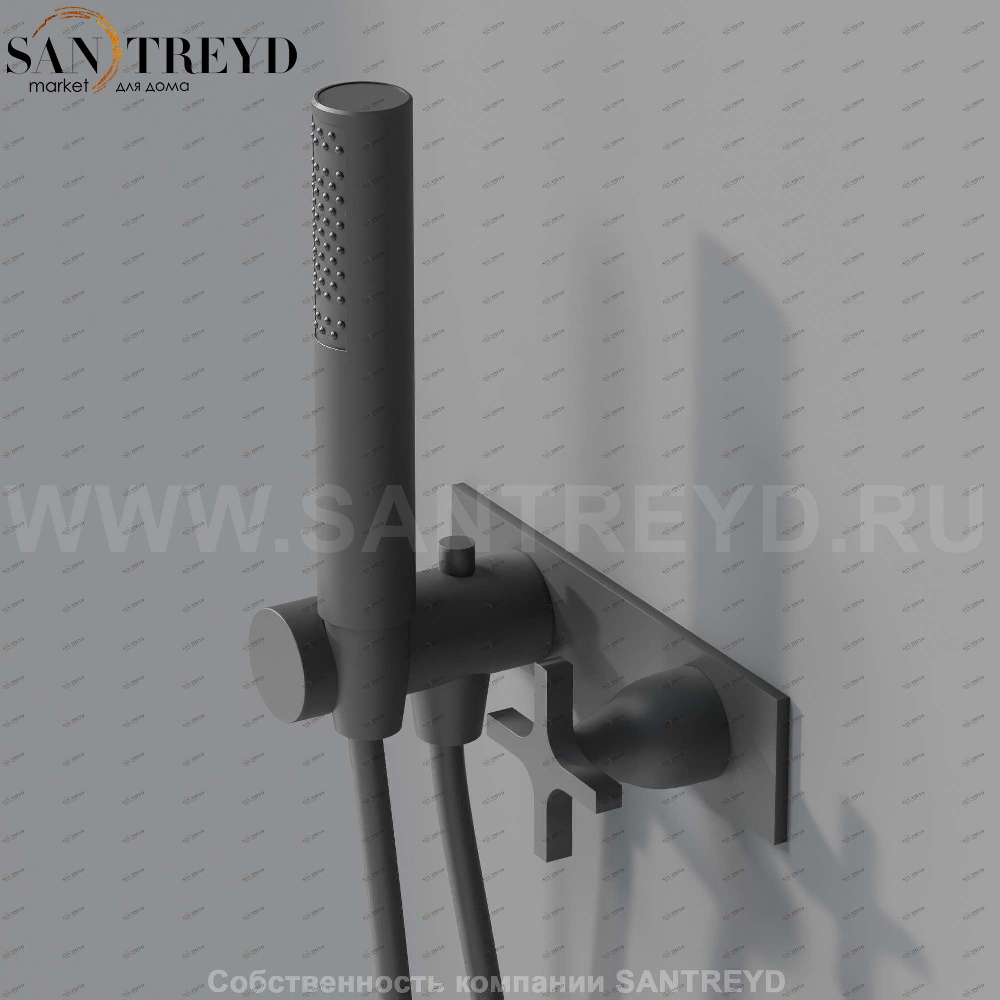 Встроенный смеситель  AMEM336E MEMORY черный матовый Agape