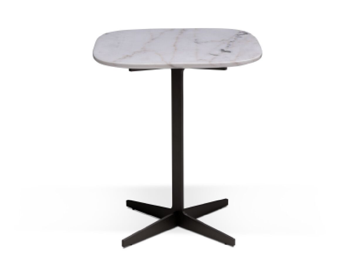 Квадратный журнальный столик с мраморной столешницей и основанием с 4 спицами Natuzzi Italia Ido ARCH-00039053 - Вид №1