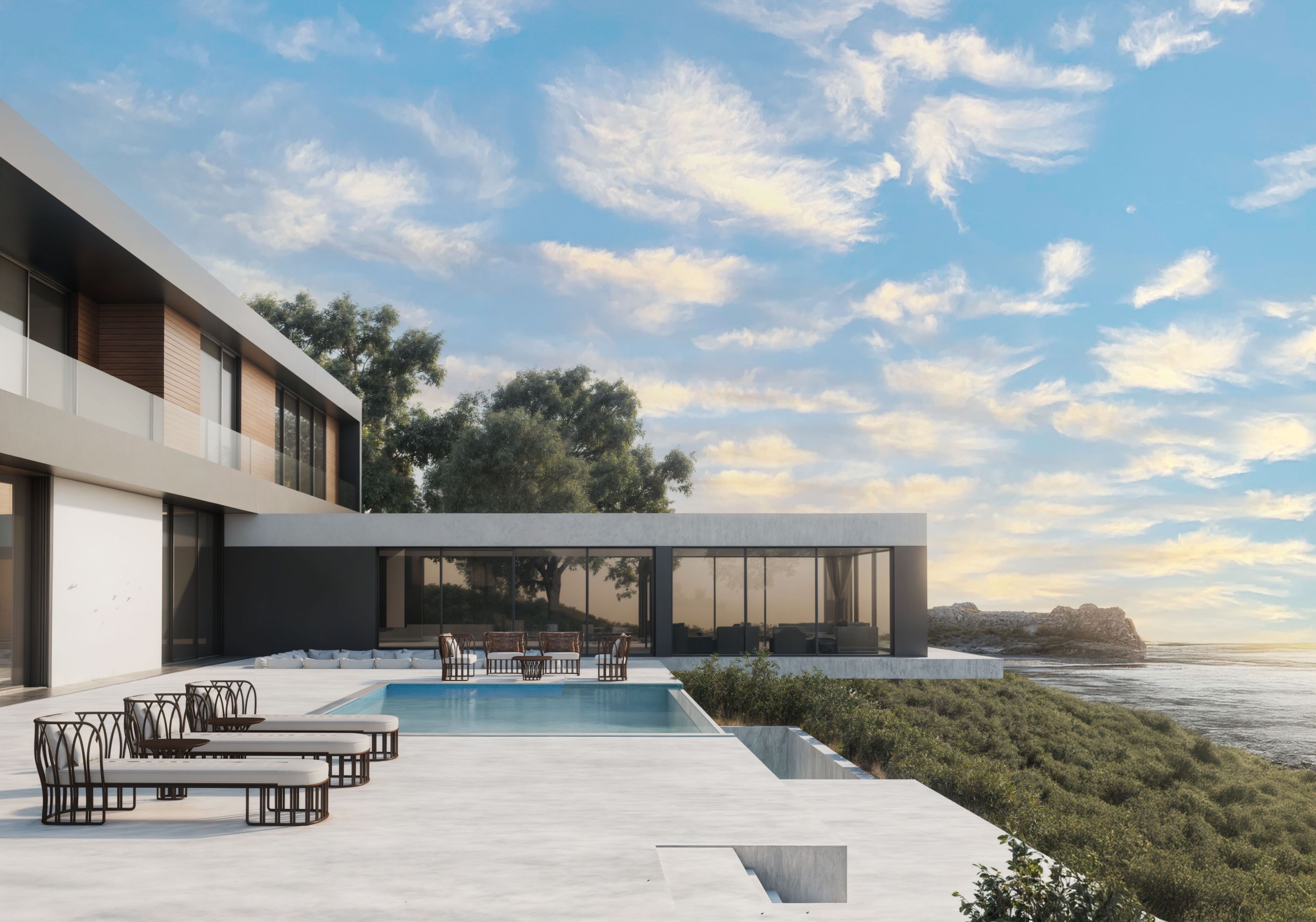 2-местный тканевый садовый диван YAAZ Koru ARCH-00053208 - Вид №3