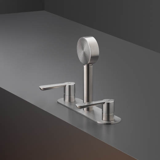 Обод монтаж комплект из 2-смесителей с выдвижным круглым ручным душем диаметром 70 мм  LTZ45 CEADESIGN  - Вид №1