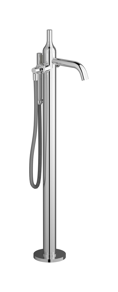 Напольный смесиель для ванны с встроенным душем. WE ARE IB bi399cc Chrome Batlo