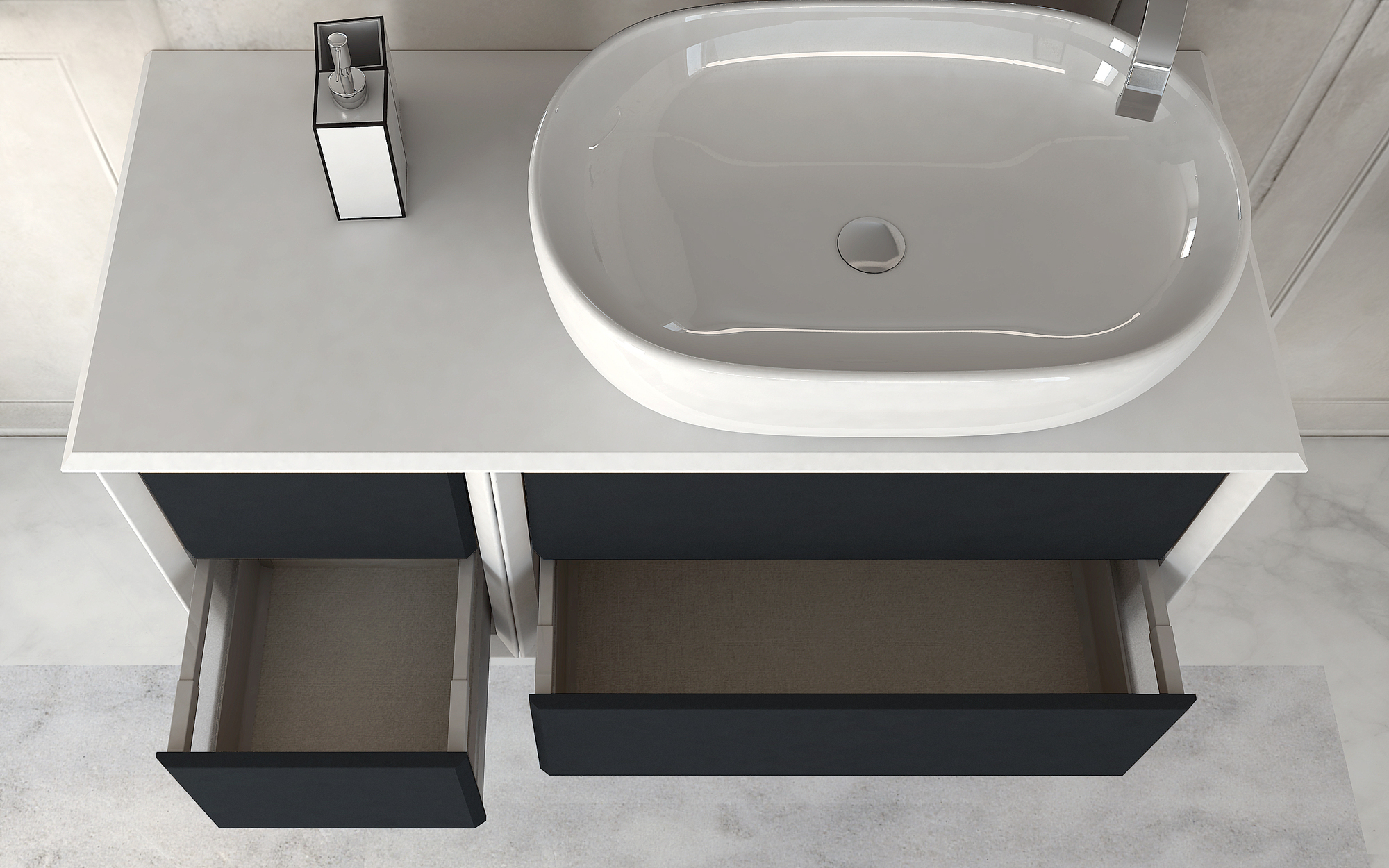 Мебель для ванной CEZARES BELLAGIO 105 Grafite - Вид №2