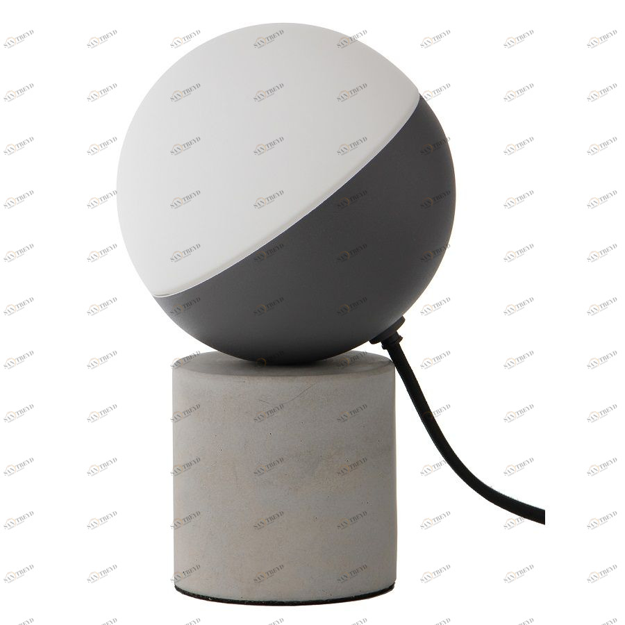 Лампа настольная Fabian Mini, мрамор, серое матовое основание Frandsen 2506300143001