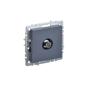 Розетка TV встраиваемая IEK Brite РТВ11-0-БрМ цвет морская волна цвет маренго