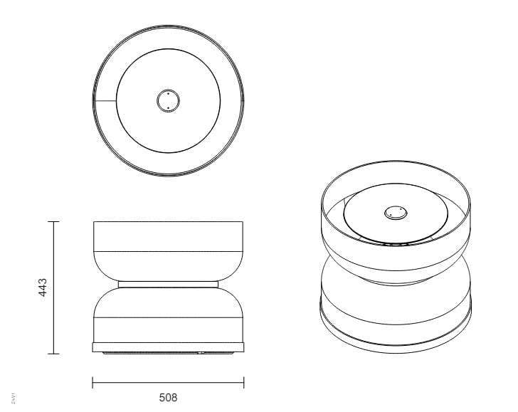 Стеклянный торшер Articolo Studios Роло ARCH-00129575 - Вид №2
