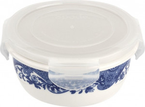 10655443 Spode Контейнер круглый с герметичной крышкой Spode "Голубая Италия" 13х6см Фарфор