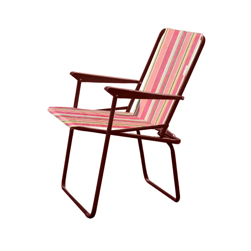 Кресло садовое складное Фольварк С565/95 55x64x78 см сталь красный Santreyd STLM-2120824