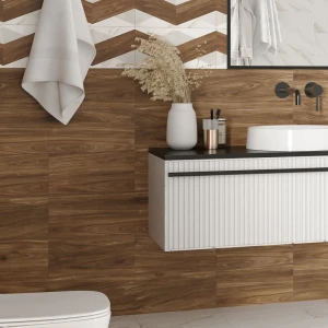 Плитка настенная Mersey Wooden A0554D14106 20x40 см 1.6 м² матовая цвет бежевый 89352909 STLM-2128109