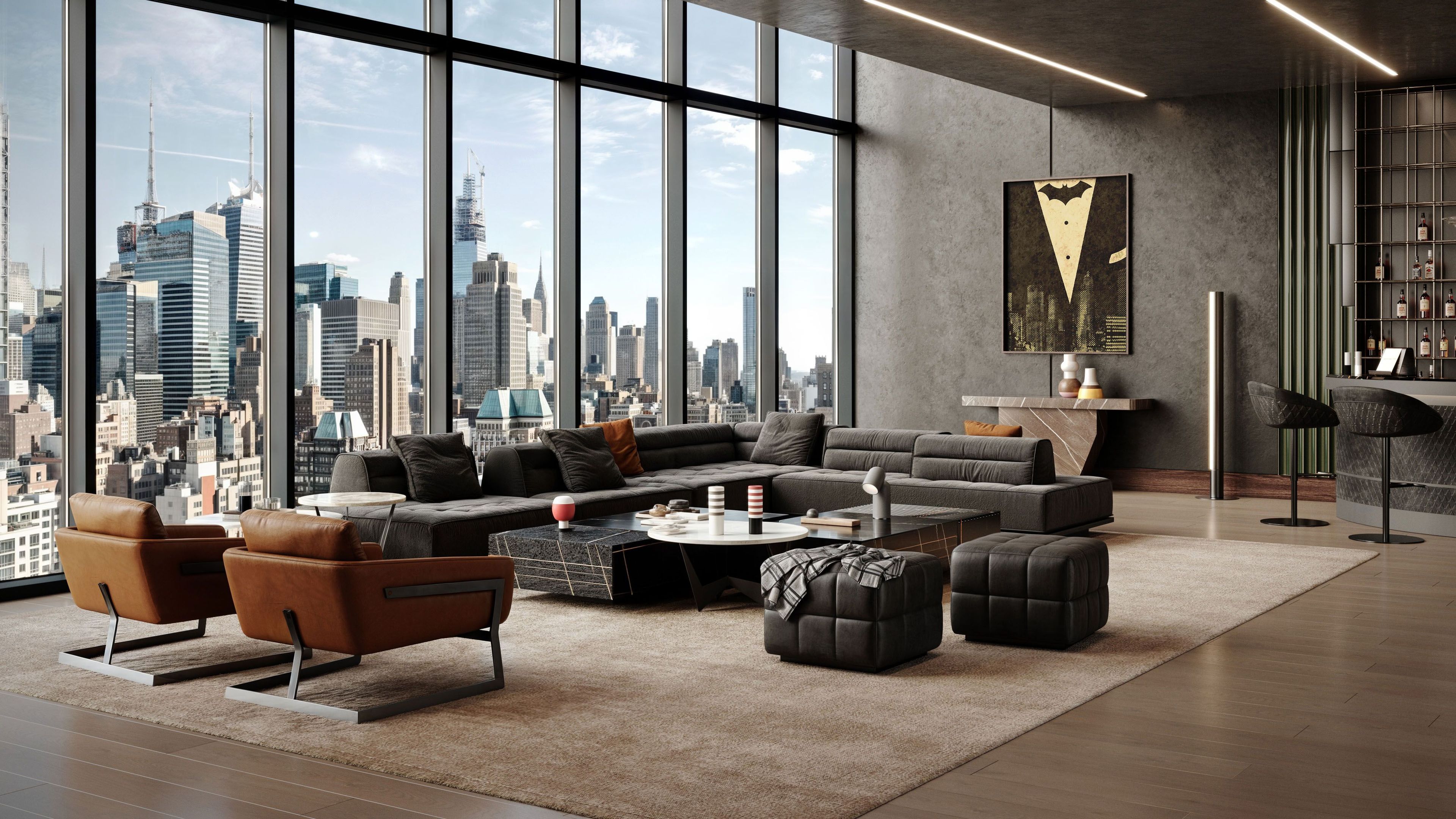 Квадратный пуф Wayne Enterprises Home Collection WE-145 ARCH-00009332 - Вид №2